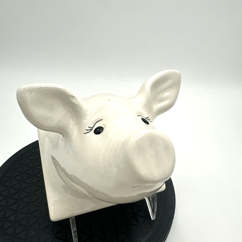 Ceramic Pig Head Apron Holder Wall Mounted Wall Decor